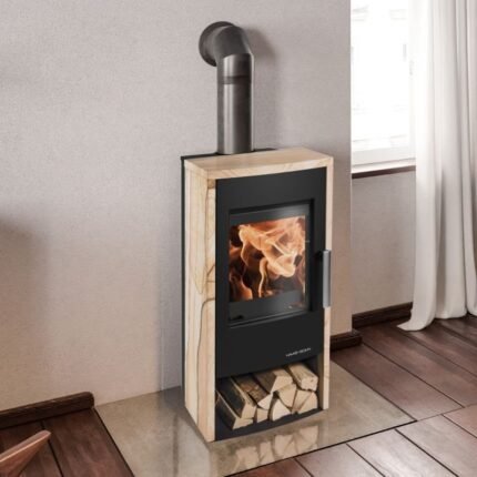 Haas+Sohn RUBUS-ST easy Kaminofen Woodstone tief-schwarz