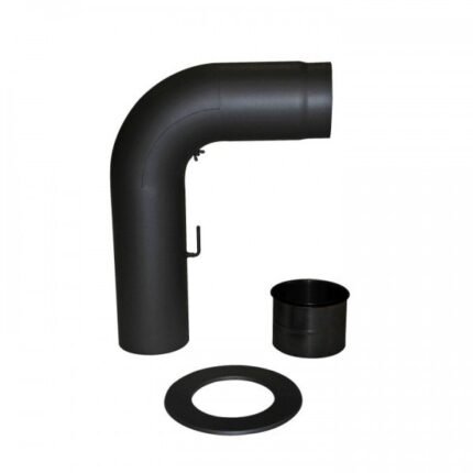 Anschluss-Set Senotherm gezogen 150mm (schwarz)