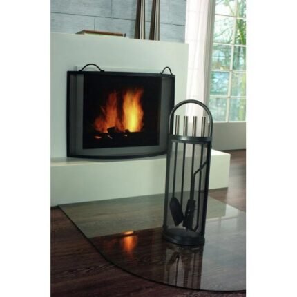 Funkenschutzgitter für Kamin, Eisen 81,5 x 61,5cm