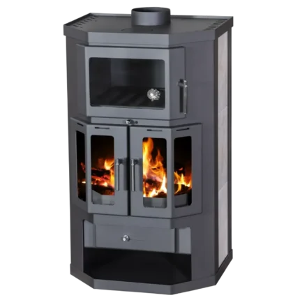 Victoria Kaminofen Taro 2F mit Backfach und 9,51 kW