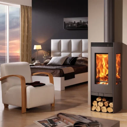 Panadero Alba EcoDesign Panor Kaminofen Stahl Schwarz 8 kW