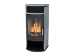 Fireplace Barcelona Kaminofen Speckstein Schwarz 8 kW
