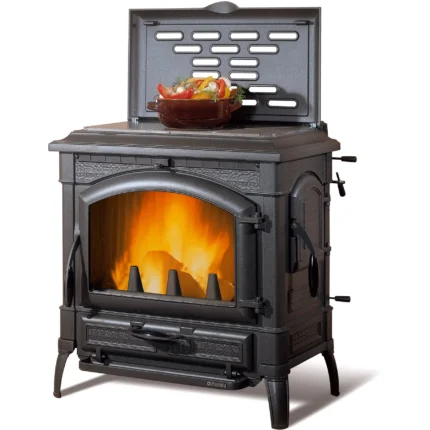 La Nordica Isotta Kaminofen Gusseisen Schwarz 11,9 kW