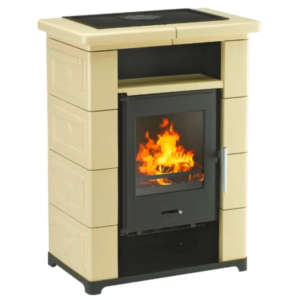 Wamsler Montafon Kaminofen Keramik Creme 7 kW