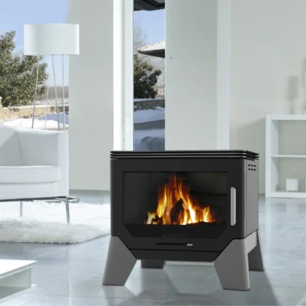 Wamsler W – Box Kaminofen Stahl Schwarz 8 kW