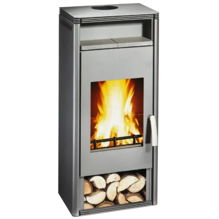 Wamsler KF 101- OF – W Kaminofen Stahl Grau 8 kW
