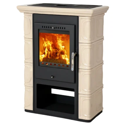 Thorma Augsburg Kaminofen Keramik Cappuccino 7 kW