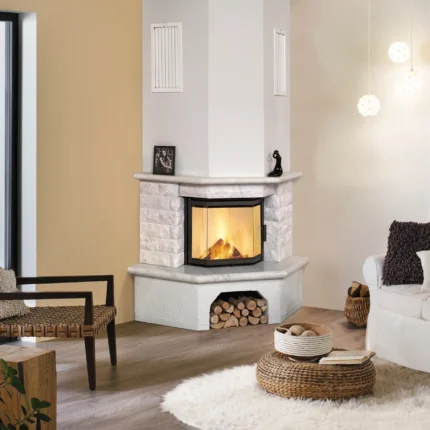 Hark Kaminofen-Bausatz Vermont Marmorverkleidung Naturweiß 8 kW EEK: A+