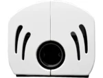 Hark Opera-B grande Kaminofen Keramik Creme-Weiß 7 kW mit Automatik