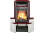Hark Avenso GT ECOplus Kaminofen Ofenkacheln Bordeauxrot 6 kW mit Automatik