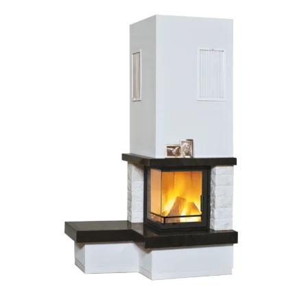Hark Kaminofen Nebraska Bank Links Marmor Schwarz-Weiß 8 kW EEK: A+