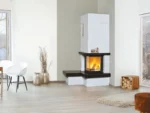 Hark Kaminofen Nebraska Bank Links Marmor Schwarz-Weiß 8 kW EEK: A+