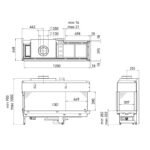Spartherm DRU Metro 130XTL-41 RCH Gas-Kamineinsatz G31 / Rechts / Ceraglas / Clear View
