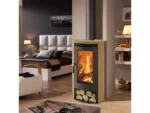 Panadero Bilbao Sandstein Korpus Schwarz Modern Große Scheibe 8Kw
